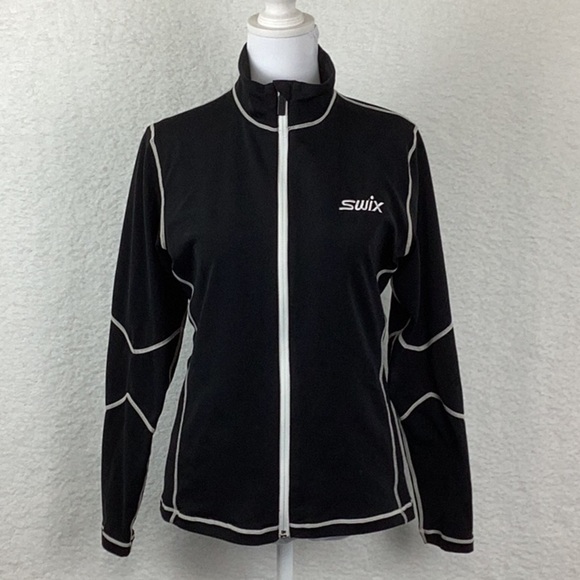 Swix Cirrus Tech/ training jacket. Women’s size small. Black - Picture 1 of 8